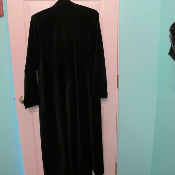 Sitewide sale Black Velvet long jacket size 8 - Picture 6 of 11